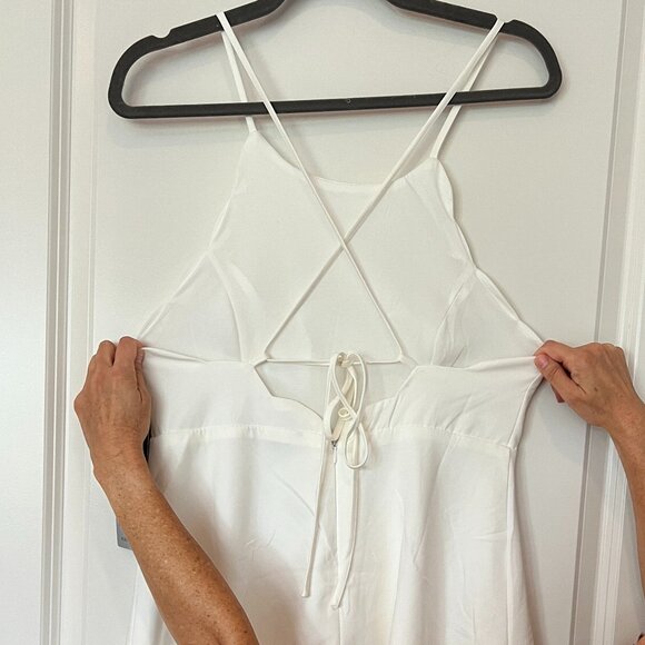 Lulu's Play on Curves Ivory Backless Dress NWT - Picture 6 of 14